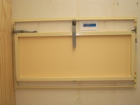 Folds away flat within its own frame